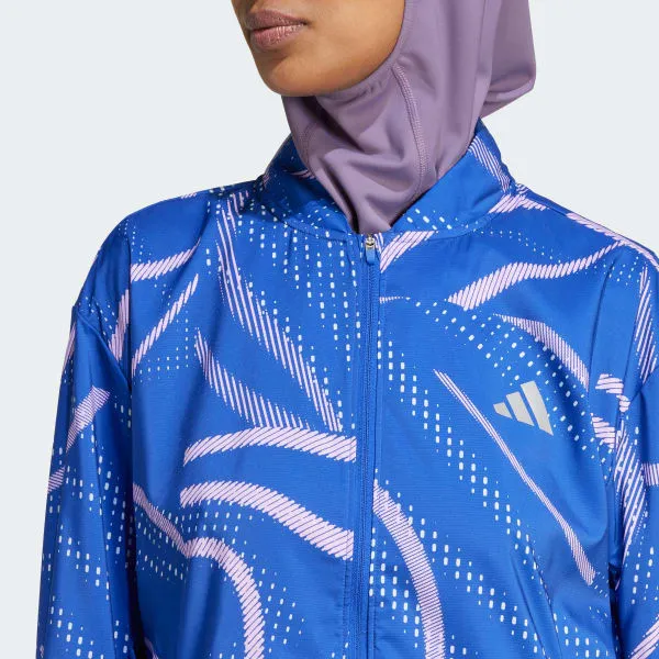 Adidas BREAK THE NORM JACKET Jackets Coats Women's Semi-Transparent Blue-5
