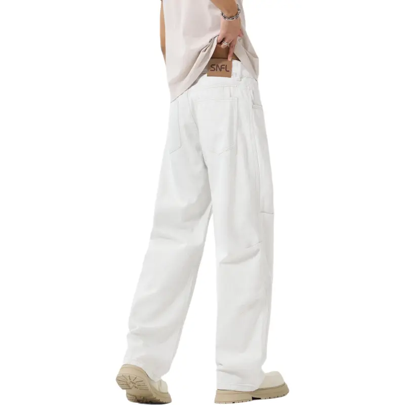 SNOW FLYING Jeans Unisex White-9