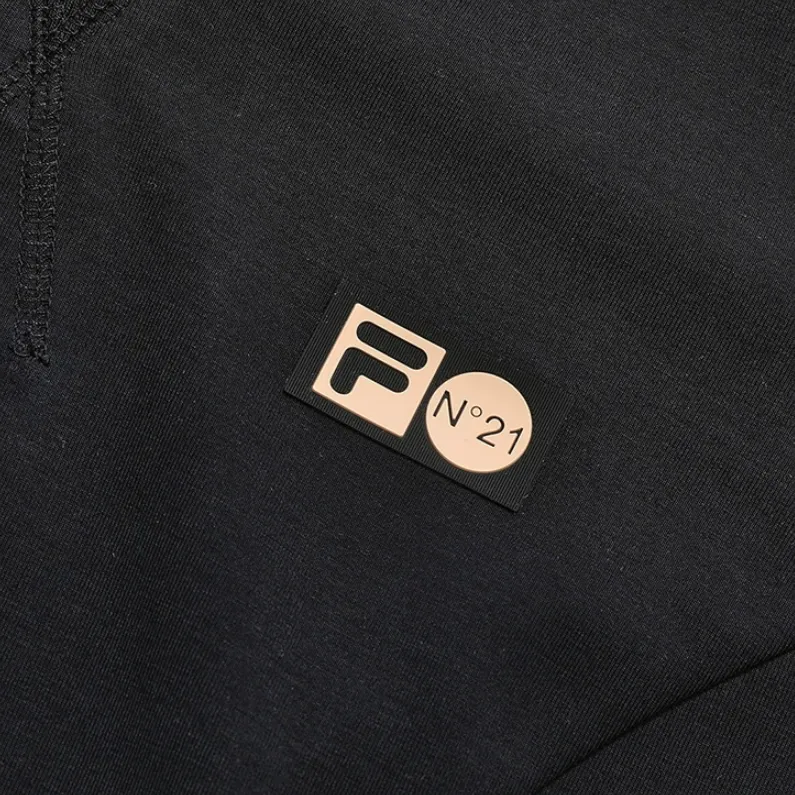FILA FUSION x N°21 Short Sleeved Dresses Women's Pitch Black-3