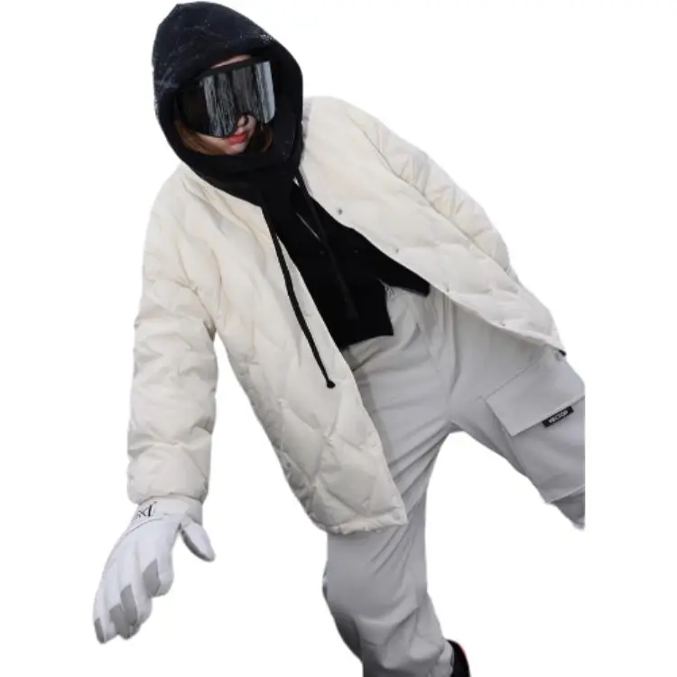 3COLOUR Down Jacket Women's Milk White-4