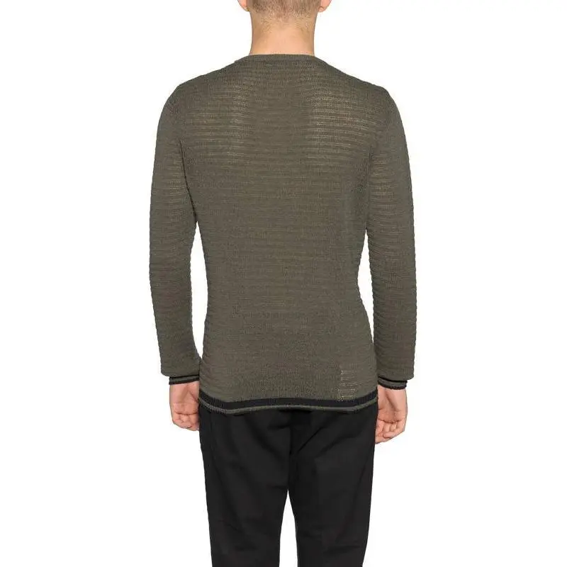 DANIELE ALESSANDRINI Sweater Men's Olive Green-1