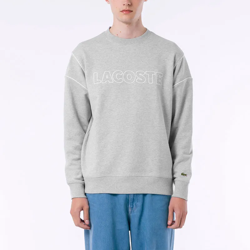 LACOSTE Sweatshirts Men Gray-2