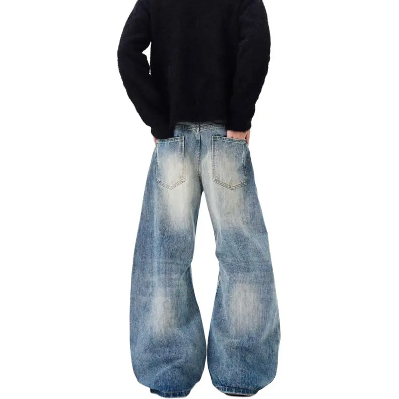 FOMOCE Jeans Unisex Blue-3