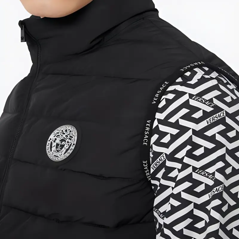 VERSACE Vests Men Black-4