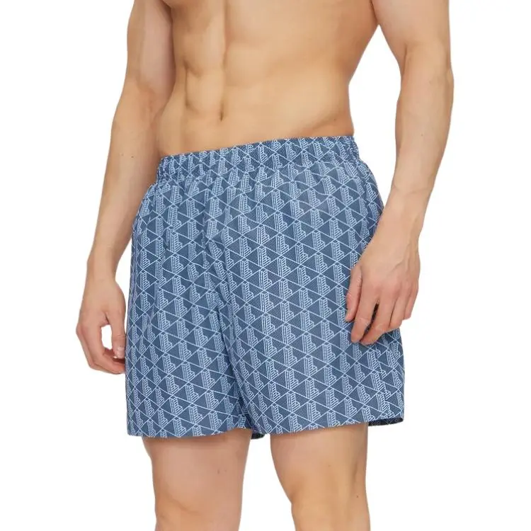 LACOSTE Monogram Print Swim Trunks-2