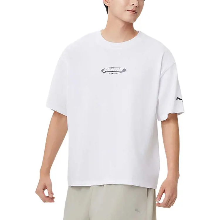 PUMA Graphic SS25 T Shirt Unisex White 02-1