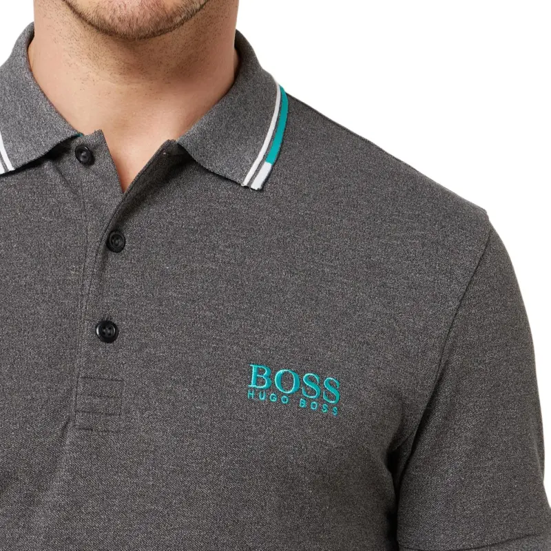 HUGO BOSS Polo Shirts Men Gray-5