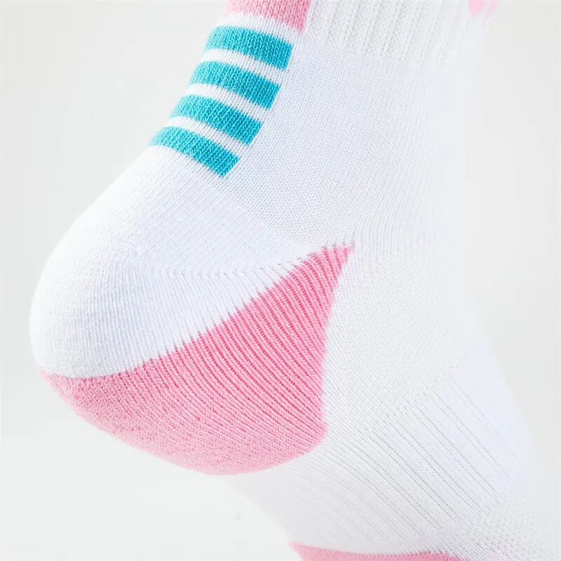 PUMA Mid Calf Socks Unisex 1 Pack White Pink-2