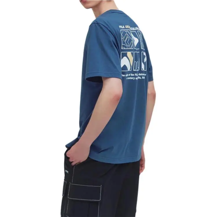 FILA T Shirts Unisex Blue-2
