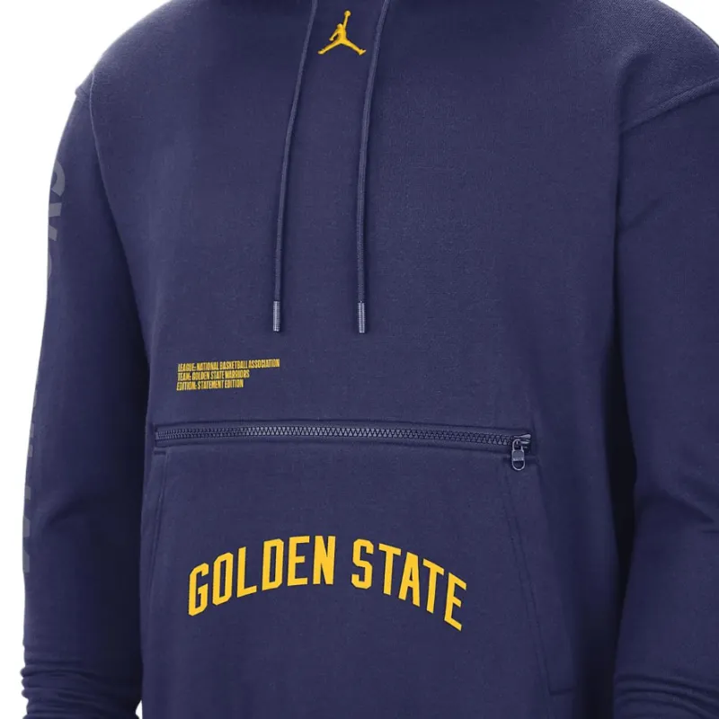 Jordan Nba Golden State Warriors Statement Edition Fleece Hoodie-2