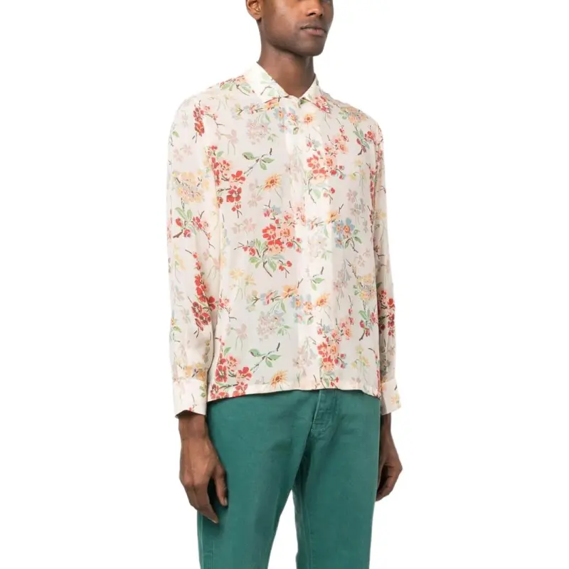BODE Flowering Crabapple Short Sleeve Shirt-3