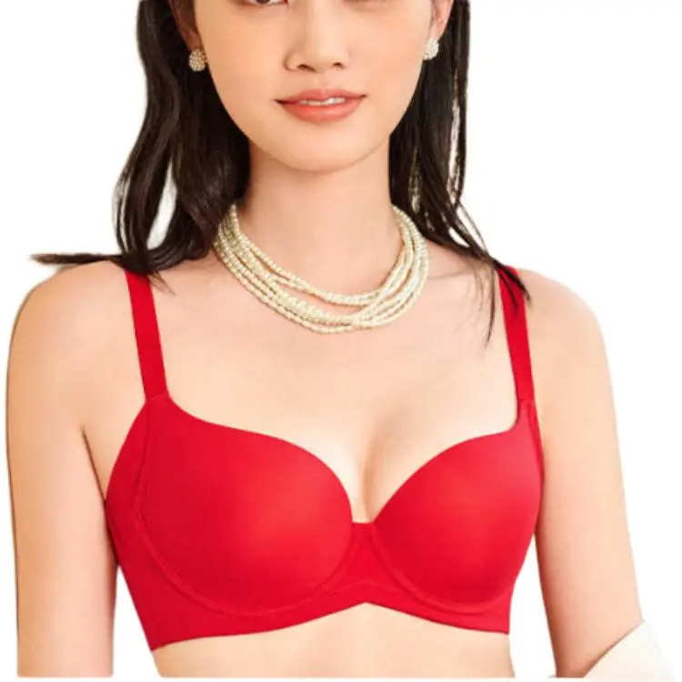 Yiqian Bra Women's Drunken Heart Red Velvet-1