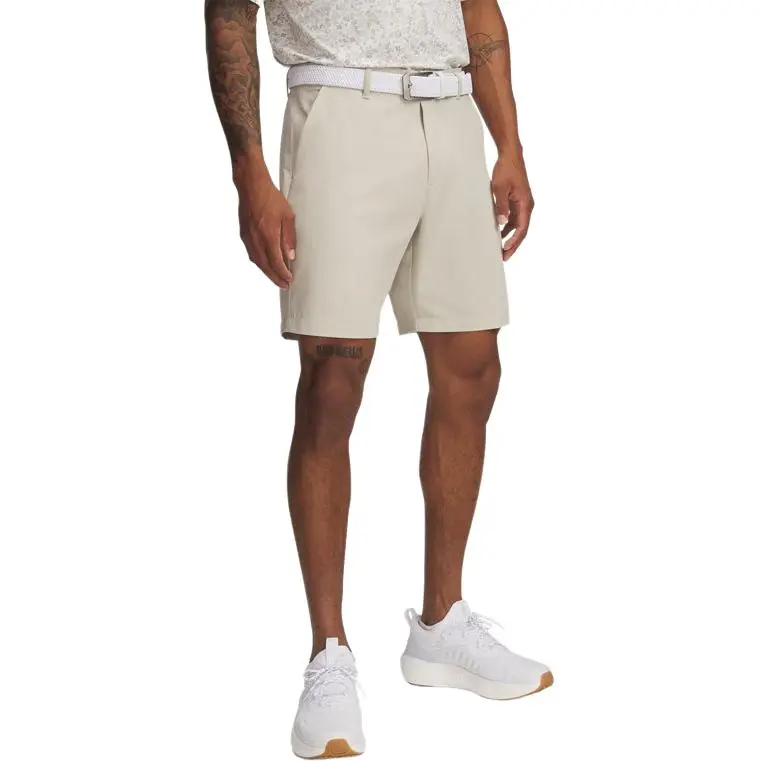 Under Armour Drive Chill Sports Shorts Men's Khaki Gray-1