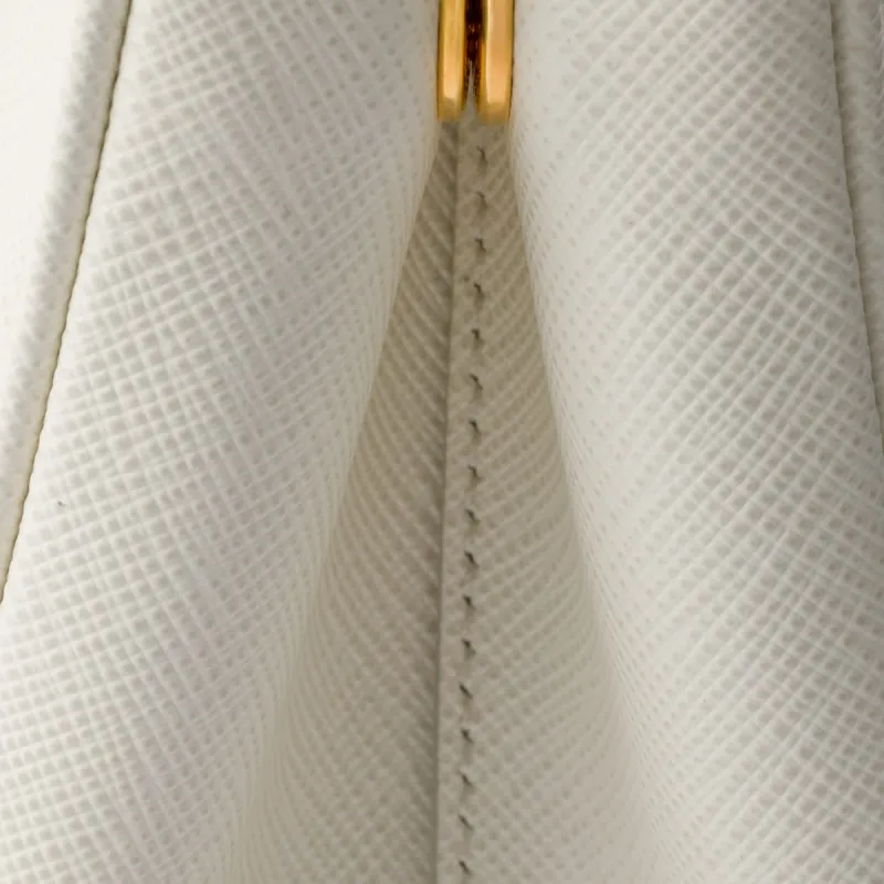PRADA Galleria Killer Bag Leather Shoulder Bag Crossbody Bag Handbag Mini Women's White-4