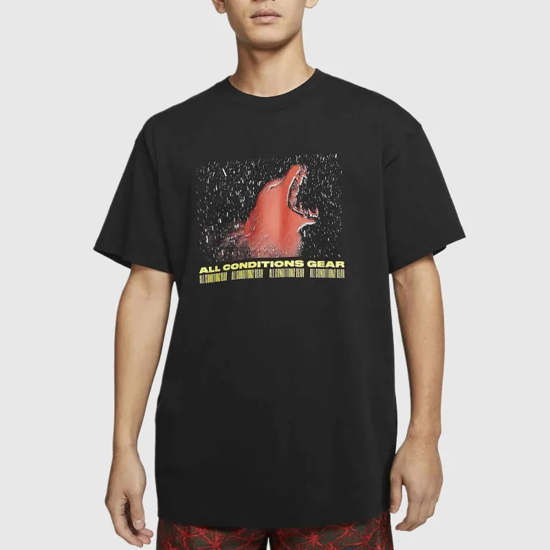Nike T Shirts Men Black-2