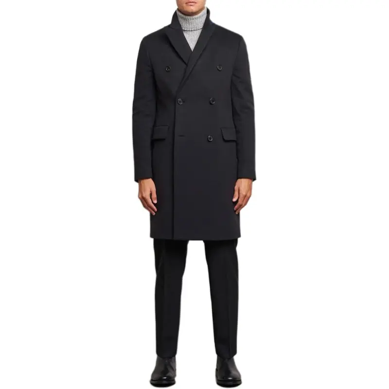 Paul Smith Double Breasted Straight Hem Overcoat-2
