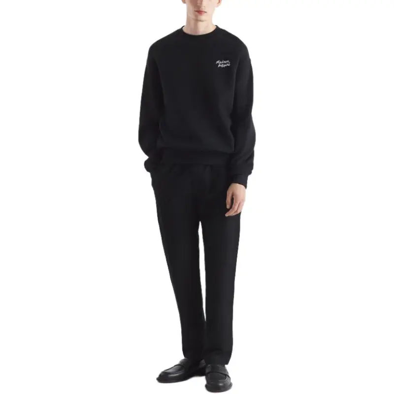 Maison Kitsune Logo Embroidered Crewneck Sweatshirt-2