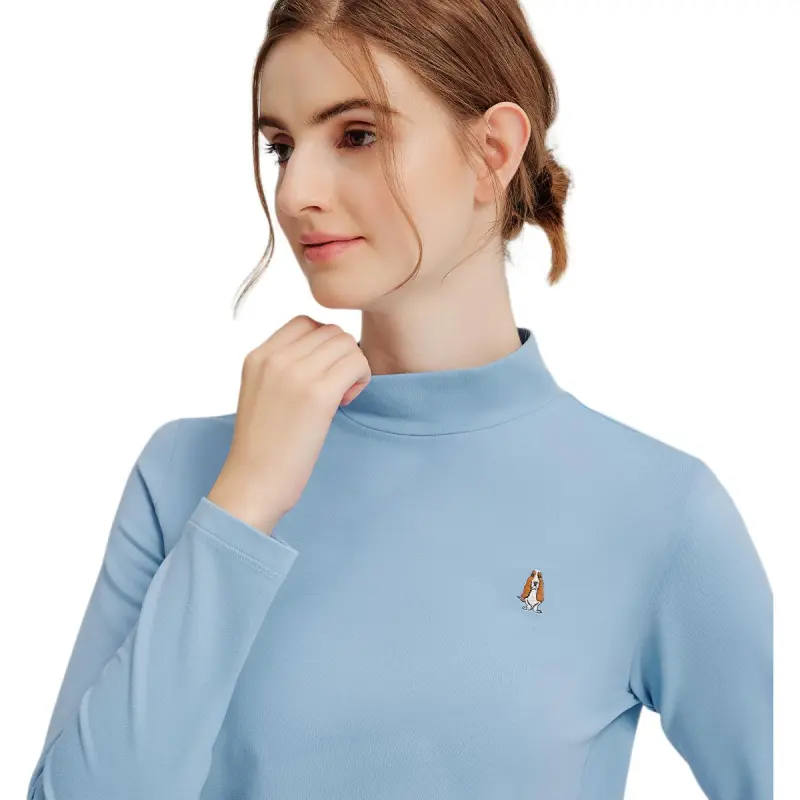 Hush Puppies T Shirt Women's Dusty Blue-6