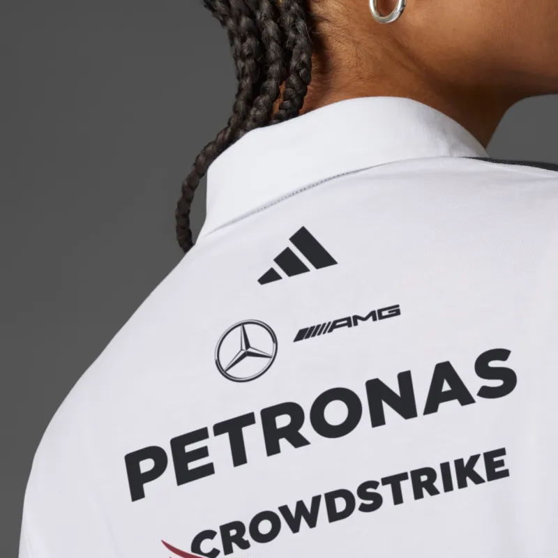 Adidas x MERCEDES AMG PETRONAS F1 SS25 Polo Shirt Women's White-4
