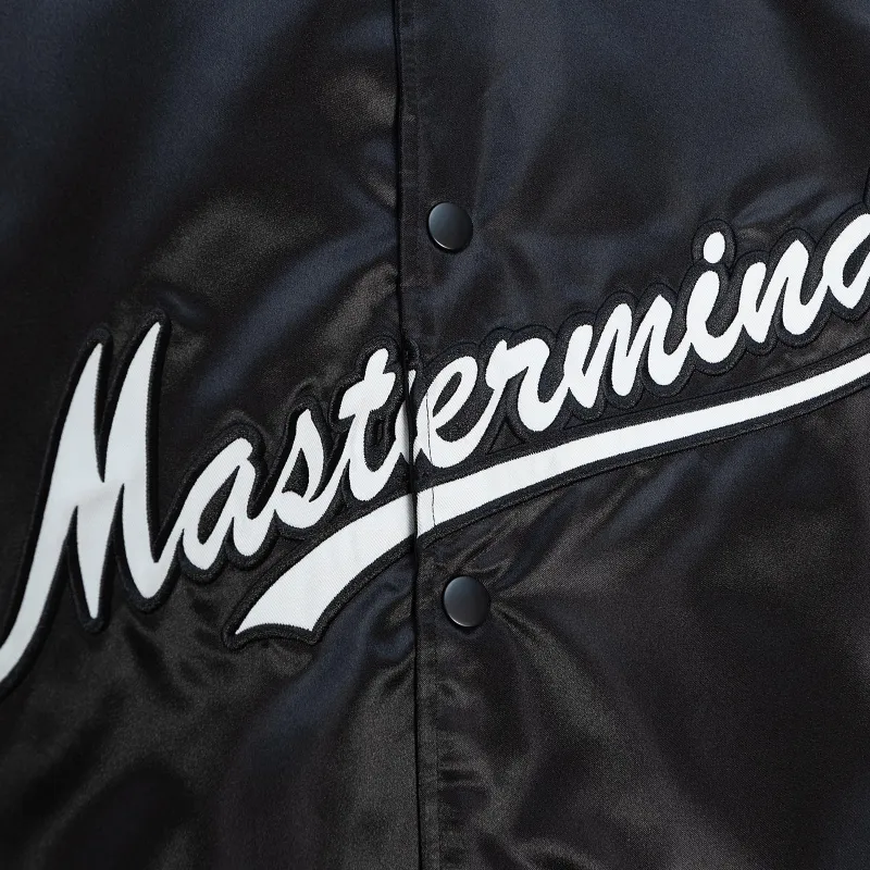 Mitchell & Ness Mitchell & Ness X Mastermind Collection Baseball Jacket Unisex Black-2