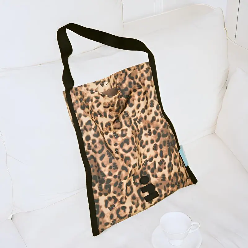 Tagi. Cotton Design Shoulder Bag Regular Women's Imagining Leopard Print-1