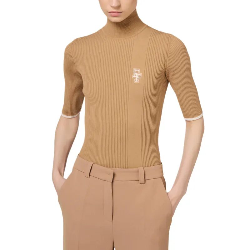 Elisabetta Franchi Logo Jacquard Knitted Top-1