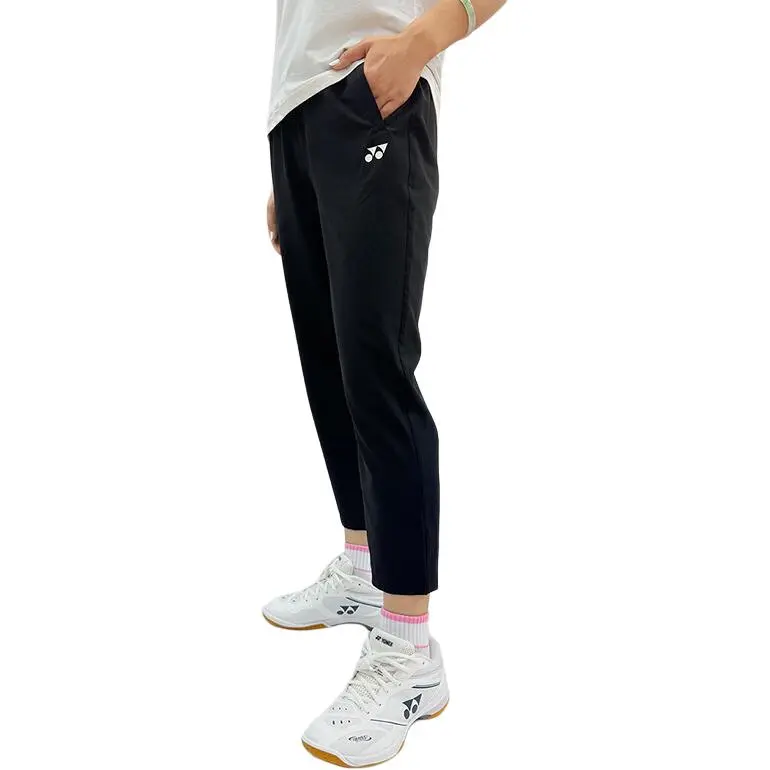 YONEX Training Series Knitted Sports Pants Men's Black-3