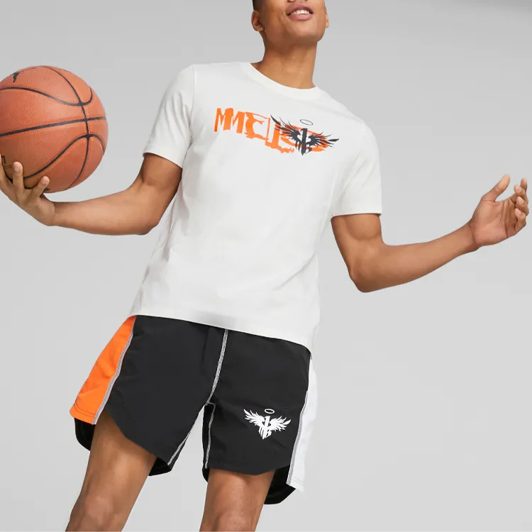 PUMA Basketball Collection T Shirts Men White-2