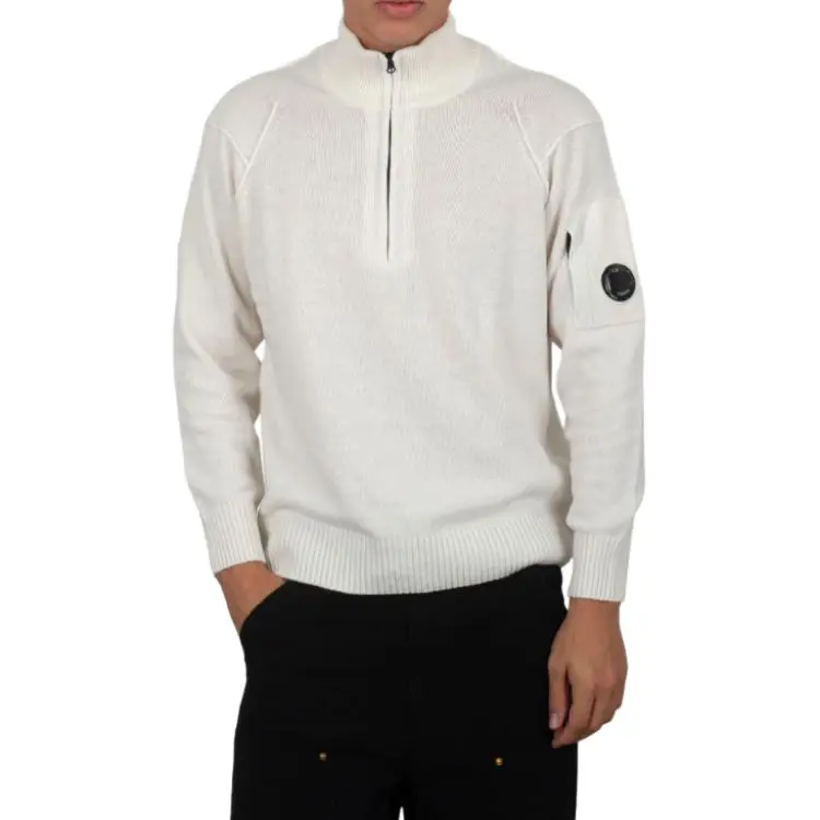 C.P.Company Lens Detailed Half Zipped Jumper-2