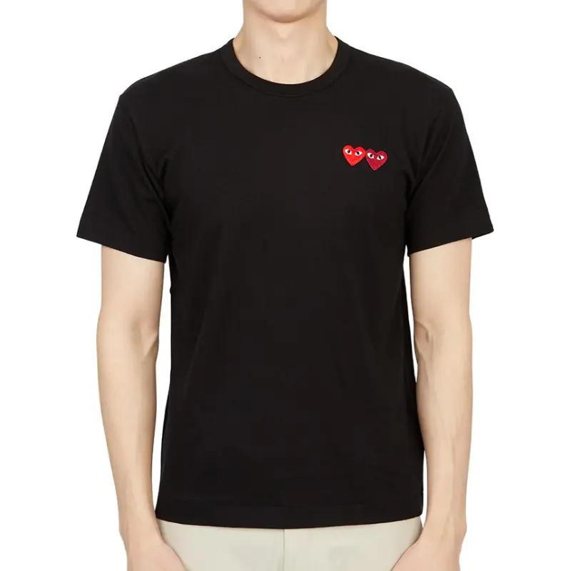 CDG T Shirts Men Black-1