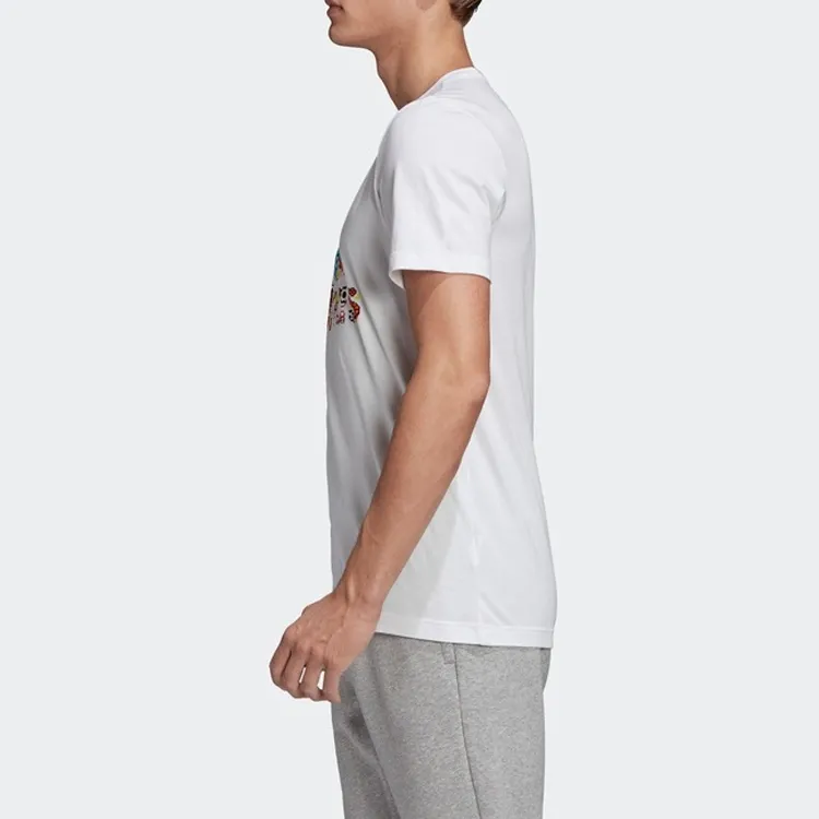Adidas T Shirts Men White-3