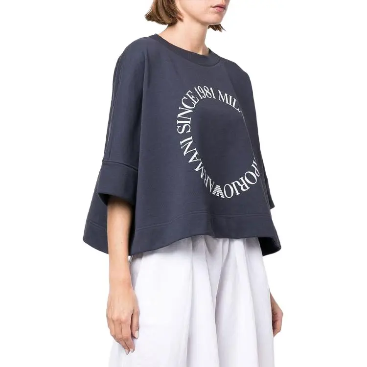 EMPORIO ARMANI Crop Tops Women's Blue-3