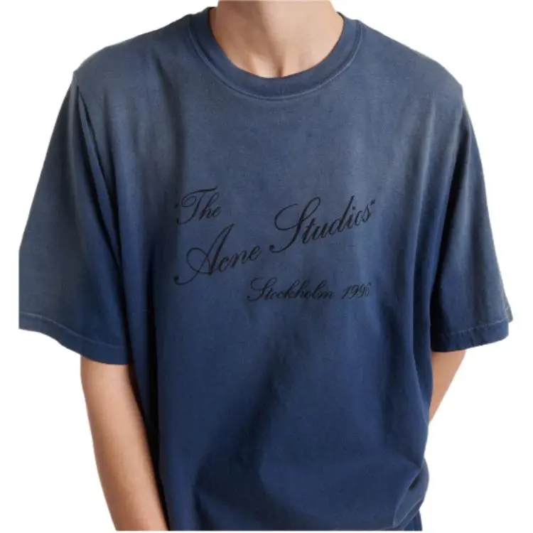 Acne Studios Short Sleeved Dress Women's Blue-4