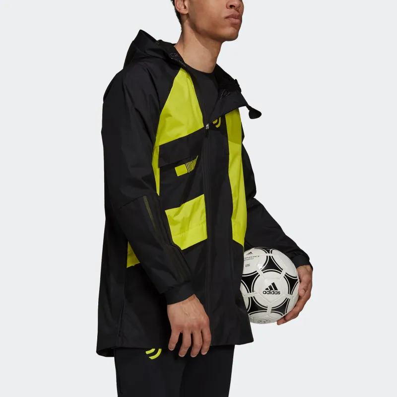 Adidas Juventus Jacket Men's Black/Sour Green Yellow-3