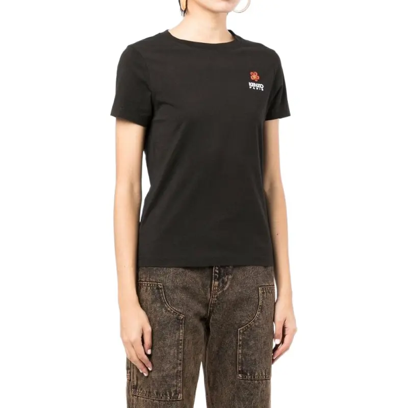 KENZO Boke Flower Embroidered Crewneck T Shirt-2