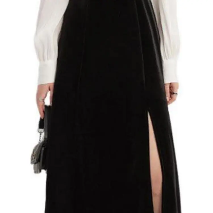 DPLAY Long Sleeved Dress Women's Black & White-2