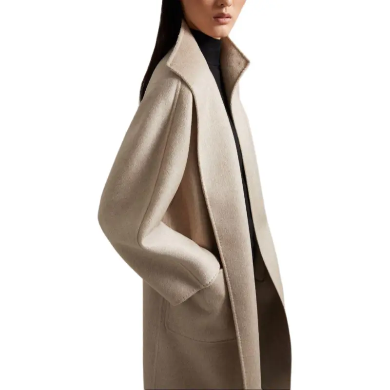 MaxMara Lilia Collection Cashmere Cardigan Coat Women's Sand-1
