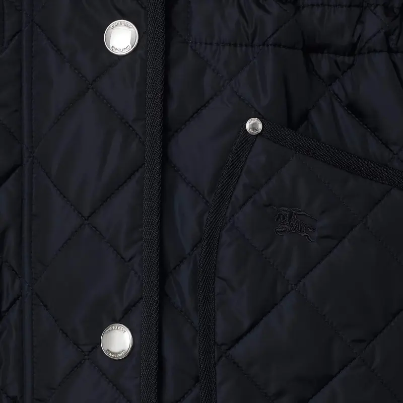 Burberry Diamond Quilted Drawstring Waist Hooded Jacket-5