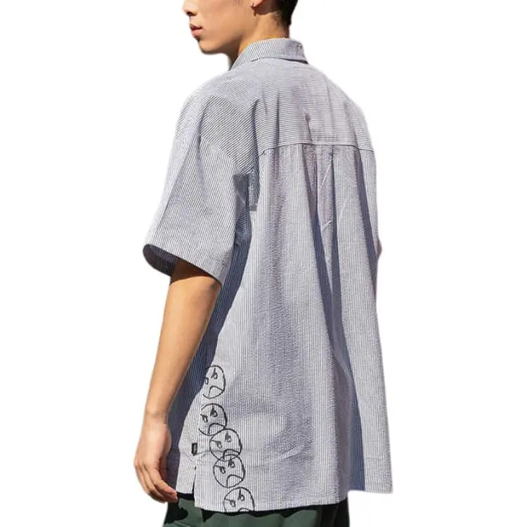 Vans Shirt Men's Gray White Stripes-2