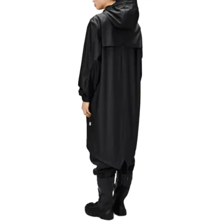 Rains Drawstring Long Sleeved Hooded Coat-3