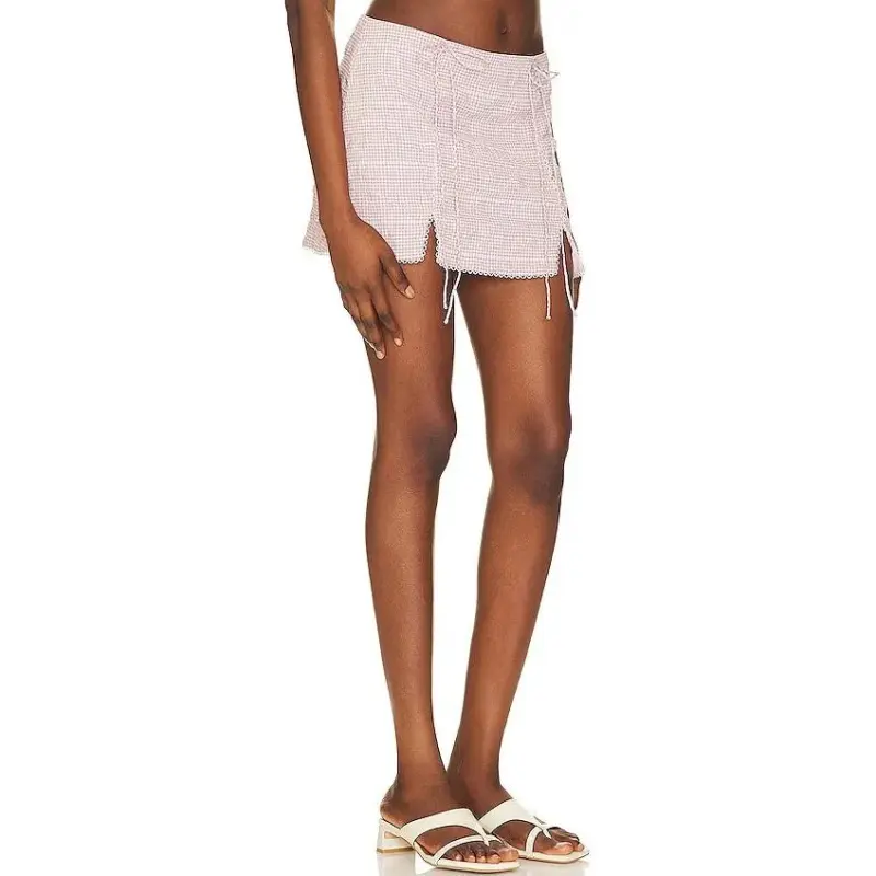 FOR LOVE & LEMONS Casual Short Skirts Women's Pink-0