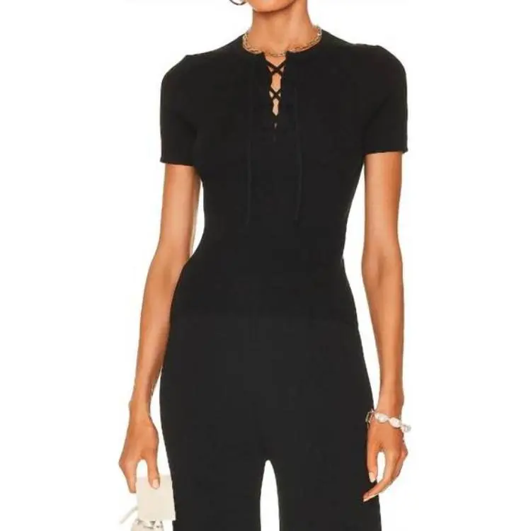 SAINT LAURENT T Shirts Women's Black-2