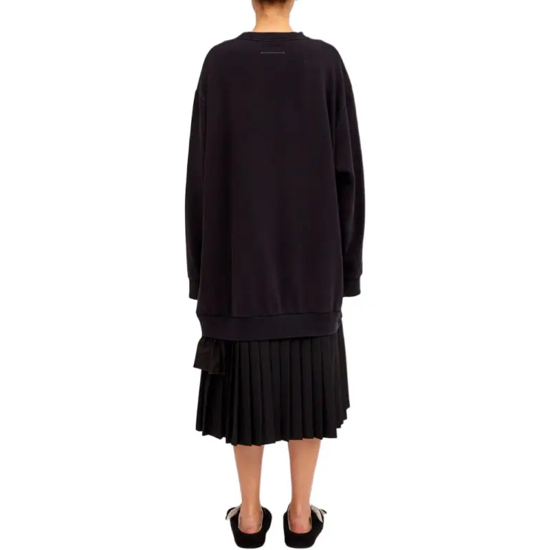 MM6 Maison Margiela Long Sleeved Dresses Women's Black-2