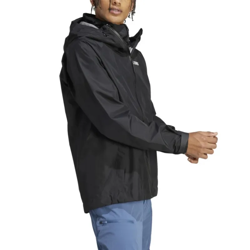 Adidas Waterproof And Windproof Windbreaker Jacket Men's Black-2