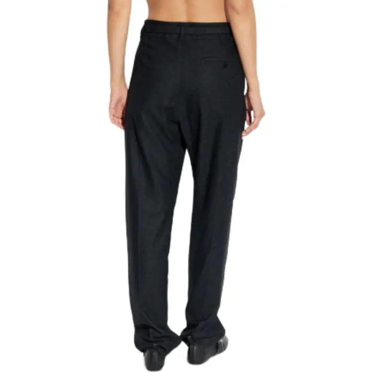 Lemaire Belted Soft Tailored Pants 'Anthracite/Grey'-3