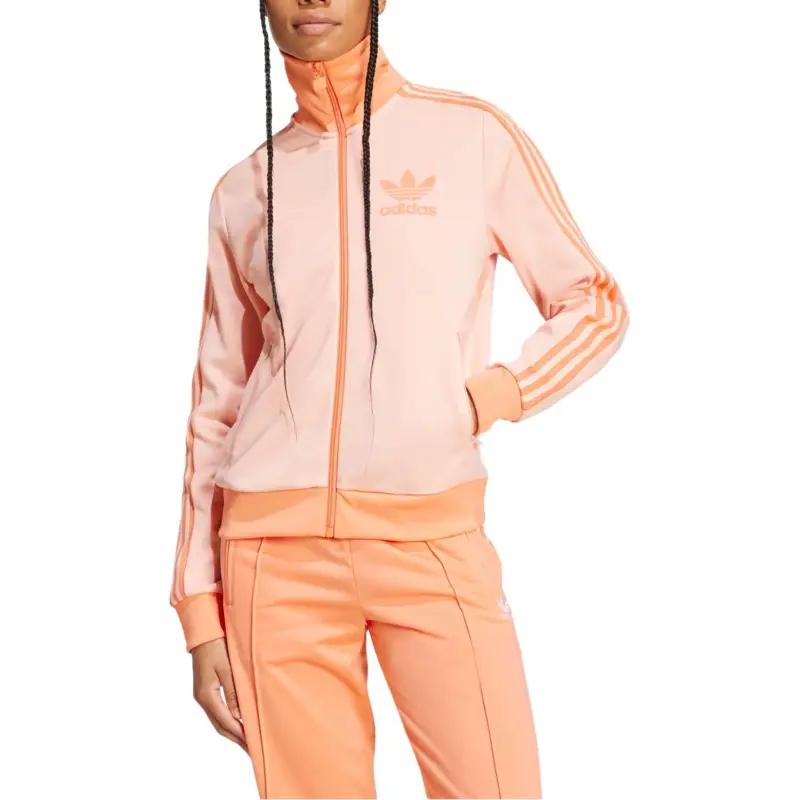Adidas Women's Beckenbauer Track Top Glow Pink-1