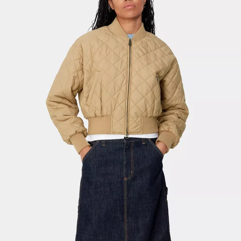 Carhartt WIP FW24 W' Selma Liner Jacket Women's Peanut Butter Color-3