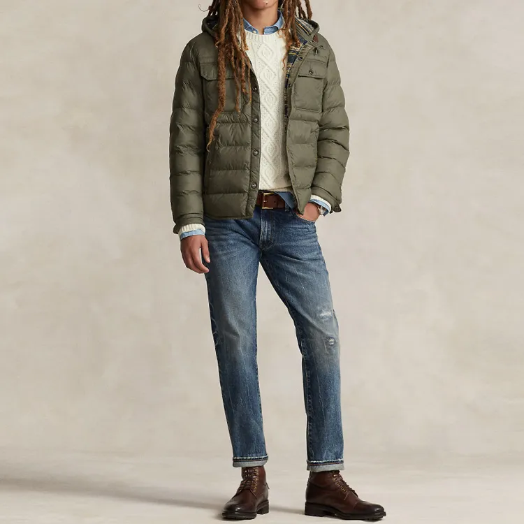 Polo Ralph Lauren Puffer Jackets Men Army Green-1