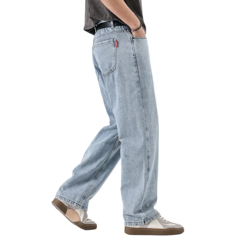 VALKOMM Jeans Unisex Bleached White Blue-5