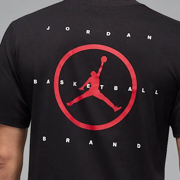 Jordan Flight Essentials SS25 T Shirt Men's Black/School Red/School Red-4